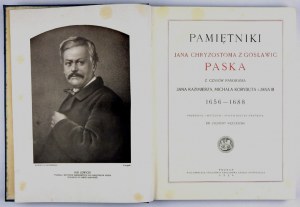 PASEK Jan Chryzostom - Pamiętniki ... z czasów panowania Jana Kazimierza, Michała Korybuta i Jana III 1656-...