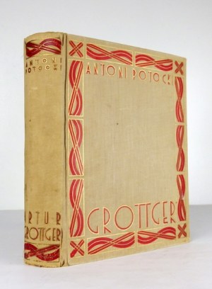POTOCKI Antoni - Grottger. Lvov 1931. published and owned by H. Altenberg Bookstore. 4, pp. VIII, 216, tabl....