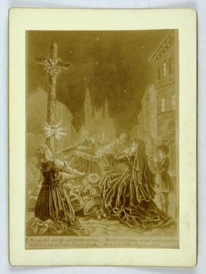 [UJEJSKI Kornel] - Chorale. With the smoke of fires. Illustrated by K[ajetan] Saryusz Wolski. Kraków 1902. boards fotogr....
