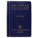 ROCZNIK Polityczny i Gospodarczy. 1932 Varšava. Pol. Telegrafní agentura. 16d, s. 847, [2], reklamní vložky. opr....