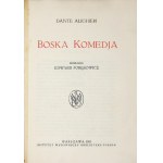 DANTE Alighieri - Boska komedja. Przeł. Edward Porębowicz. Warszawa 1921. Instytut Wydawniczy Biblibljoteka Pol.....