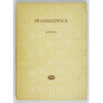 J. IWASZKIEWICZ - Texty písní. 1959. podepsáno autorem.