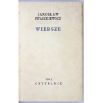 J. IWASZKIEWICZ – Wiersze. 1958. z podpisem autora.