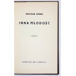 JASTRUN Mieczysław - Inna młodość. Poezje. Warszawa 1933 [właśc. 1932]. F. Hoesick. 8, s. 46, [2]....