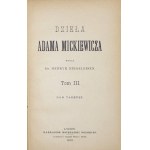 MICKIEWICZ A. - Pan Tadeusz. 1893. ex-libris of W. Belza.