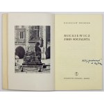 DROBNER B. – Mickiewicz jako socjalista. 1959. Dedykacja autora.