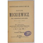 MIŁKOWSKI Stanisław - Adam Mickiewicz. Jeden z najvýznamnejších poľských básnikov....
