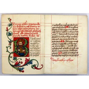 PSAŁTERZ Puławski. From the parchment codex of Prince Władysław Czartoryski. The homographic reprint was made by Adam and Sta...