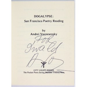 A. WOZNIESIENSKI - Dogalypse. 1972. mit Widmung des Autors.