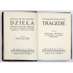 WYSPIAŃSKI Stanisław - Dzieła. Pierwsze wydanie zbiorowe w oprac. Adama Chmiela i Tadeusza Sinki. T. 1-5....