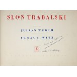 TUWIM Julian - Trąbalski Elephant. Ilustroval Ignacy Witz. Varšava 1950, Książka i Wiedza. 8 podł., s. 45, [2]. Opr....