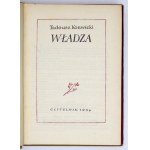 KONWICKI Tadeusz - Władza. Varšava 1954. Czytelnik. 8, s. 391. přebal, obálka.