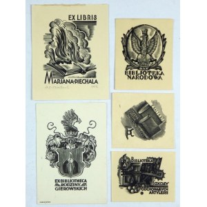 OSTOJA-CHROSTOWSKI S. - 38 interwar woodcut exlibrises