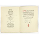 [PROSPEKT Plastra miodu J. A. Teslara]. Mistrza Samuela Typografa posłanie do przyjaciół pięknej książki, do miłośnikó...