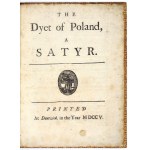 DEFOE D. - The Dyet of Poland. At Dantzick 1705. in a luxury binding.