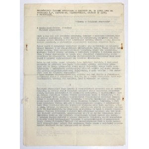 [Jadwiga CZARTORYSKA, funeral speech]. Typescript text of Funeral speech delivered in Zarzecz dn. 14 July 194....