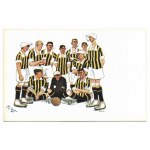 Set of 11 postcards with players of Galician clubs from 1911-1912.