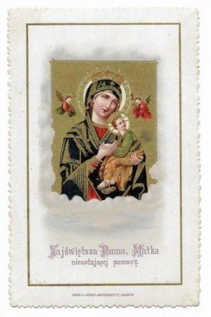 NAJŚWIĘTSZA Panna, Matka nieustającej pomocy. 1913.