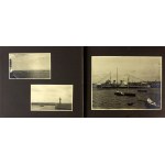 [GDYNIA i okolice - fotografie sytuacyjne]. [1931-1935]. Album zaw. ok. 100 fotografii form. ca 8,5x13, 17,...