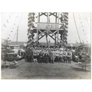 [TARNÓW - Mościce - Fire Brigade at the State Factory of Nitrogen Compounds - posed photograph]. [l. 1930s - 20th century]....