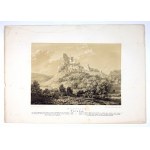 [BOBOLICE]. Bobolice (Polen). Getönte lithographische Form. 19,7x28,5 auf Blatt, 31,5x44,...