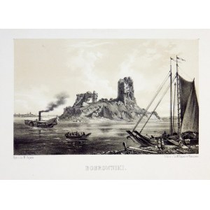 [BOBROWNIKI]. Bobrowniki. Toned lithograph form. 12.5x20 on ark. 19.3x27 cm.