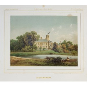 [BOBROWO]. Dietersdorf. Provinz Brandenburg, Regierungs-Bezirk Köslin, Kreis Dramburg. Barevná litografie form....