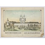 [BUCZACZ]. Klášter a školy WW. O. Basiliána v Buczaczi. Barevná litografie. 20x34,8 na arch. 27,5x39,...