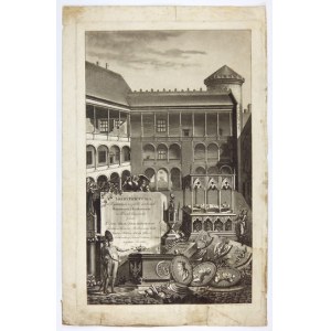 [KRAKOW]. [Arcade courtyard, south-east part]. Aquatint with etching form. 37x22,...