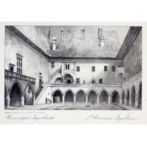 [KRAKOV]. Jagelonská univerzita. L'Université Jagiellonne. Forma litografie. 11,2x18,2 na arch. 14,8x21,...