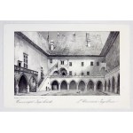 [KRAKOV]. Jagellonská univerzita. L'Université Jagiellonne. Litografická forma. 11,2x18,2 na archu. 14,8x21,...