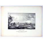 [KROSNO]. Krosno in the Jasielsk region from the east. Lithograph form. 11.3x19.3 on ark. 21,3x28,...