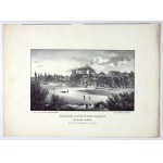 [NOWY Sącz]. The castle in Nowy-Sacz from the west. Lithograph form. 11.3x19.2 on ark. 21,1x28,...