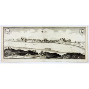 [PEŁCZYCE]. Bärnstein. Copperplate engraving form. 14.3x36.3 cm.