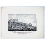 [PODKAMIEŃ]. Monastery of the O.F. Dominican monastery in Podkamien from the west in Zloczow region. Lithograph form. 11,...