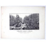 [TATRY]. Wodospad Białki w Tatrach od wschodu w obwodzie Sandeckim. Litografia form. 10,7x19,2 na ark. 21,2x28,...