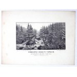 [TATRY]. Bialka waterfall in the Tatra Mountains from the east in the Sandek region. Lithograph form. 10.7x19.2 on ark. 21,2x28,...