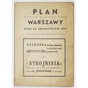 [WARSCHAU]. Plan der Hauptstadt Warschau [1947].