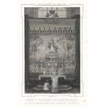 [VILNA]. Hrob a oltár svätého Kazimíra v mramorovej kaplnke vo vilniuskej katedrále. Forma oceľorytiny. 12x8 na arche....