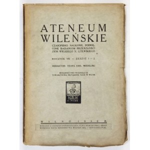 Vilnius ATENEUM. R. 7, pp. 1-2: 1930.