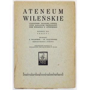 ATENEUM Wileńskie. R. 13, zesz. 1: 1938.