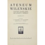 ATENEUM Wileńskie. R. 13, zesz. 1: 1938.