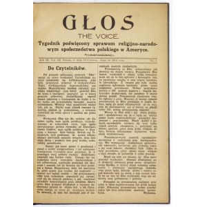 GŁOS. The Voice. Nr 1-10: 10 VI-19 VIII 1916