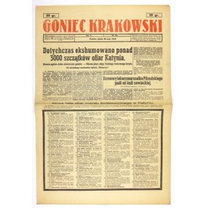 GONIEC Krakowski. R. 5, č. 123: 28 IV 1943 Katyňské hroby, Katyňský zoznam.