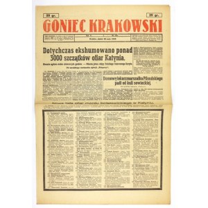 GONIEC Krakowski. R. 5, č. 123: 28 IV 1943 Katyňské hroby, Katyňský seznam.