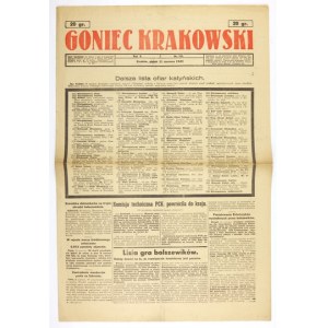 GONIEC Krakowski. R. 5, nr 135: 11 VI 1943. Lista katyńska..