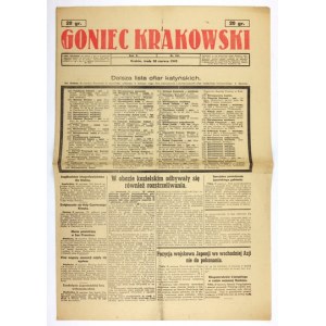 GONIEC Krakowski. R. 5, no. 149: 30 June 1943 Katyn list, Kozielsk.