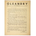 OLEANDRY. 1936-1939. časopis Legie, v souboru chybí jedno číslo.