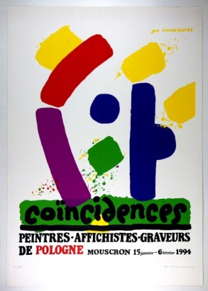 MŁODOŻENIEC Jan - Coincidences. Peintres, affichistes, graveurs de Pologne. 1994.