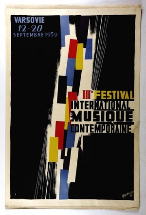 GRONOWSKI Tadeusz - III-e Festival International de Musique Contemporaine. 1959.